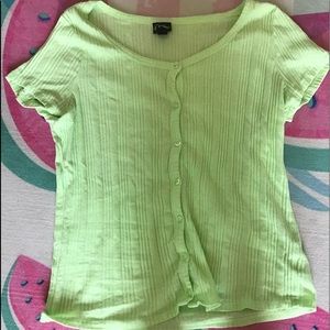Light neon green shirt from target